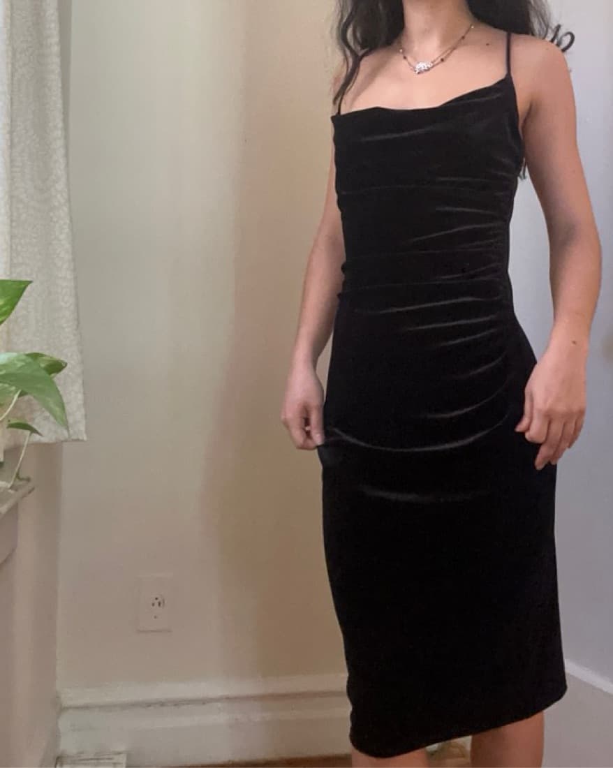 Velvet Laundry Evening Dress - Image 1