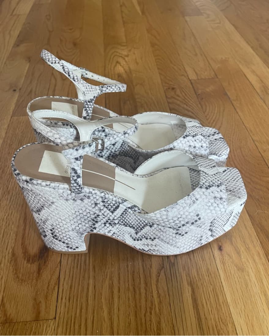 Dolce Vita Snakeskin Platform Sandal - Image 2