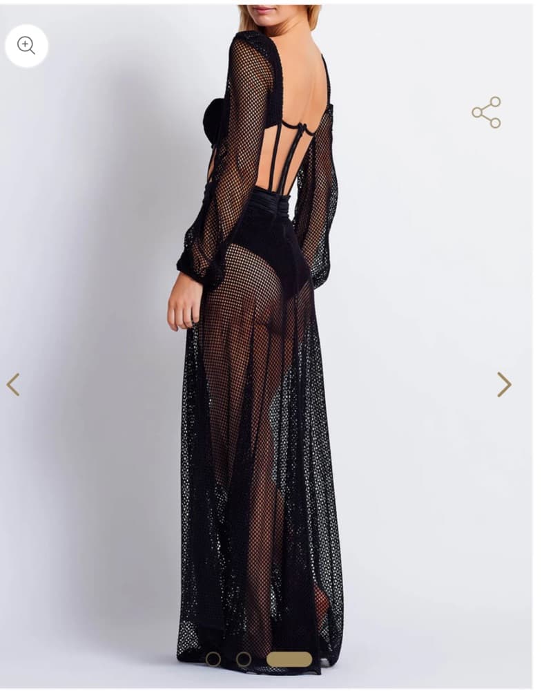 Patbo Beach Bustier Dress In Black XS - Image 4