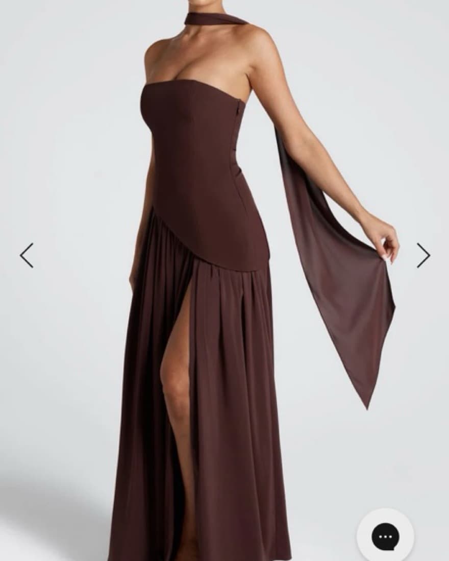 Babyboo Maliyah Maxi Dress - Plum Brown - Image 2
