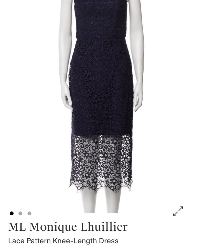 Elegant Lace Midi Dress - Image 1