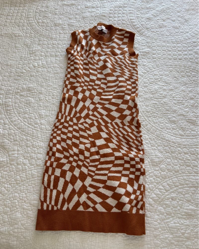 Brown Form Fitting Dress - Image 2