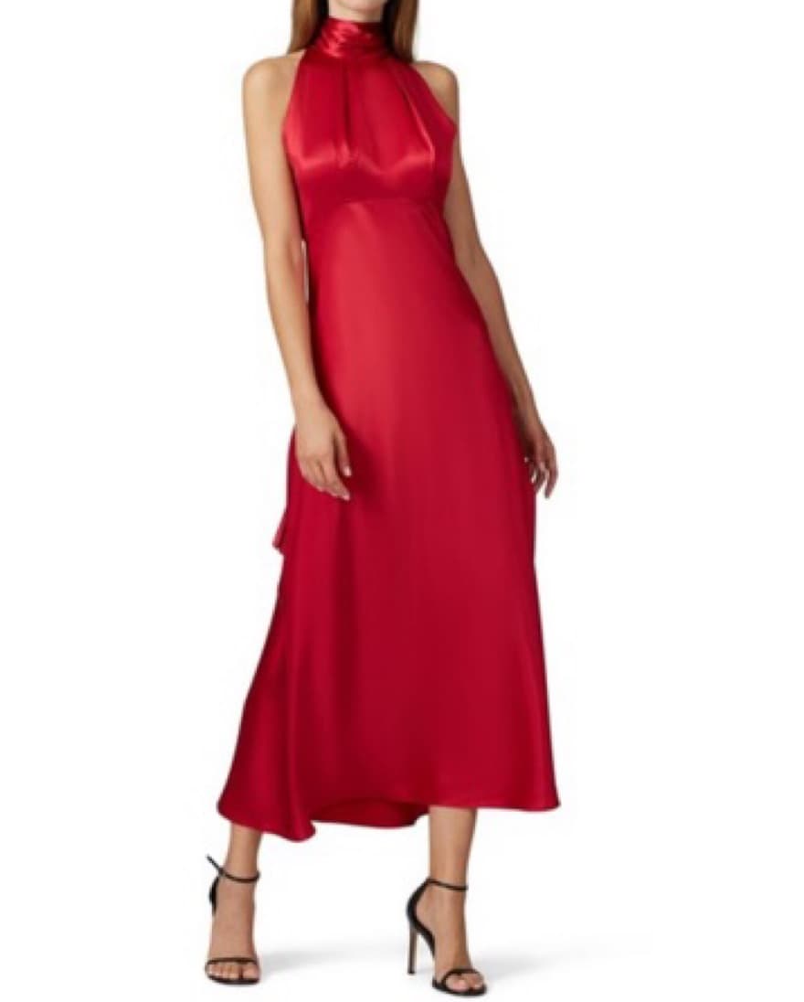 Saloni Silk Halter Dress - Image 6