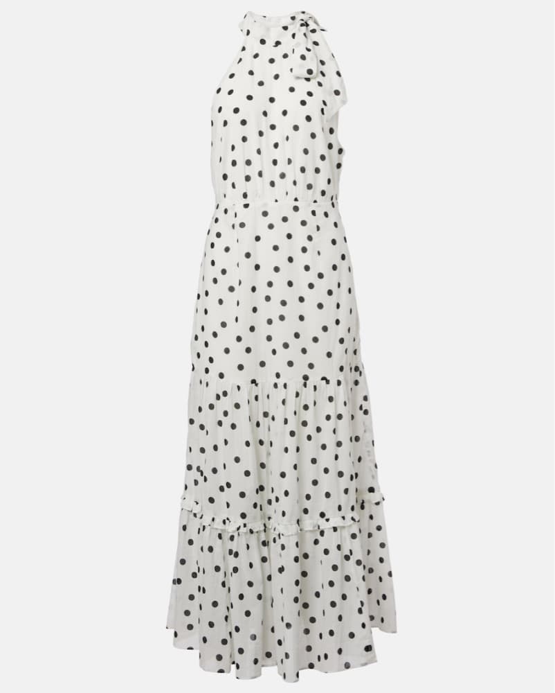 Rixo Eleanor Polka Dot Halter Dress - Image 1