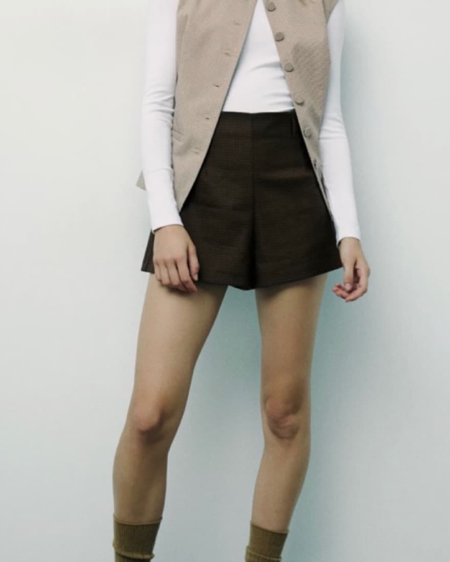 Zara plaid shorts - Image 1