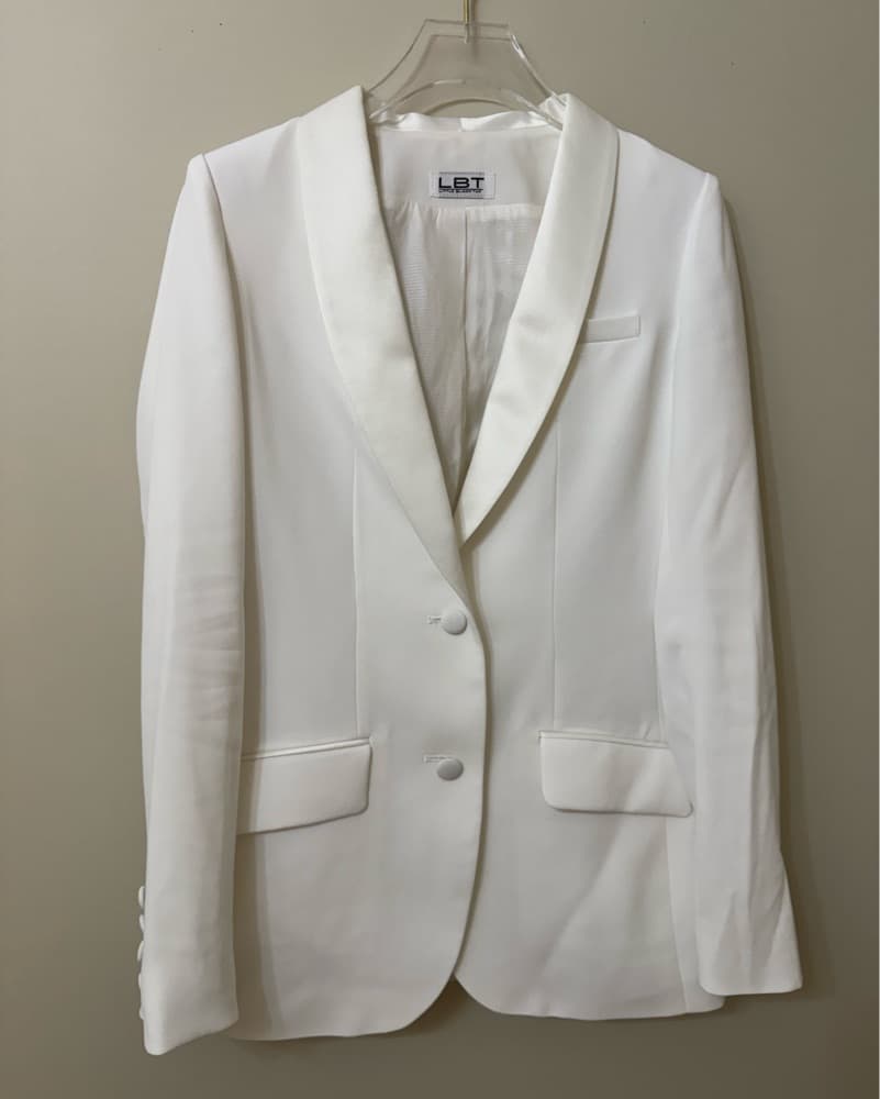 Little Black Tux Ivory Suit - Image 4