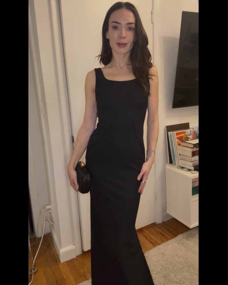 ZAC Zac Posen Black Open-Back Gown - Image 5