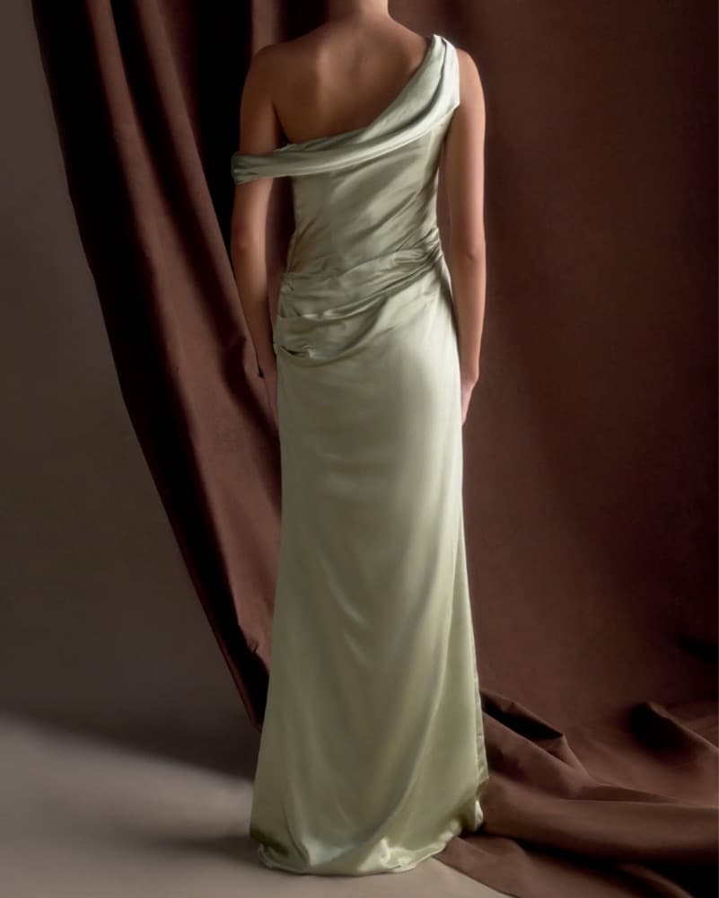 Meshki DALIA Sage Green Formal Dress - Image 4