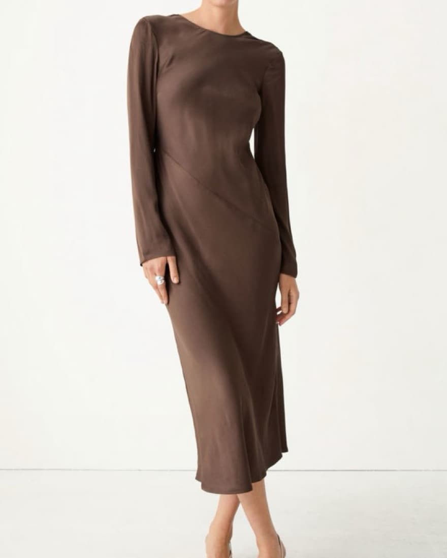 & Other Stories Open Back Midi Dress - Image 2