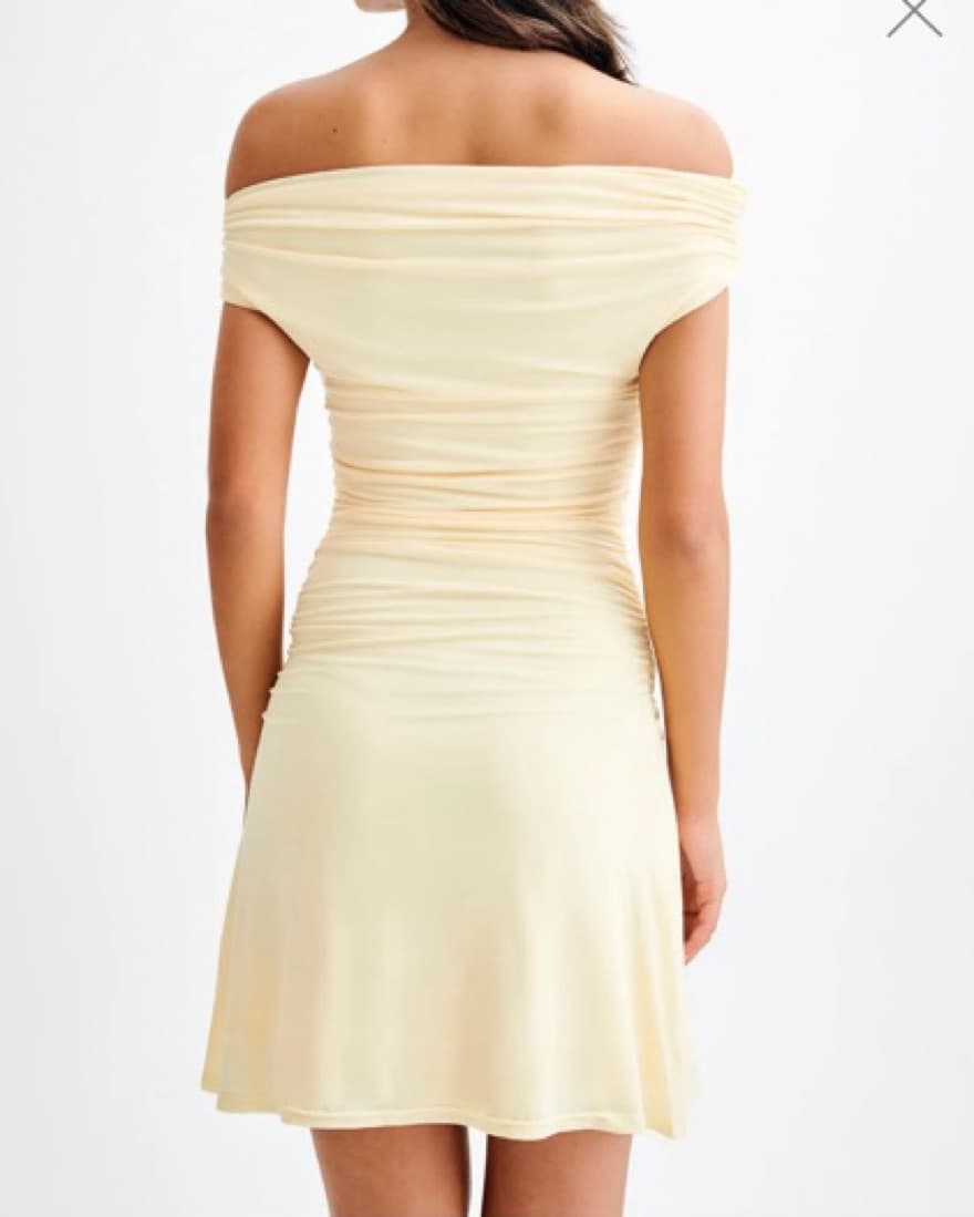 Meshki Slinky Off Shoulder Mini Dresss - Image 2