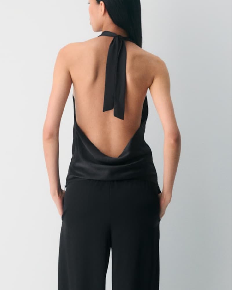 Aritzia Satin Halter Top - Image 3