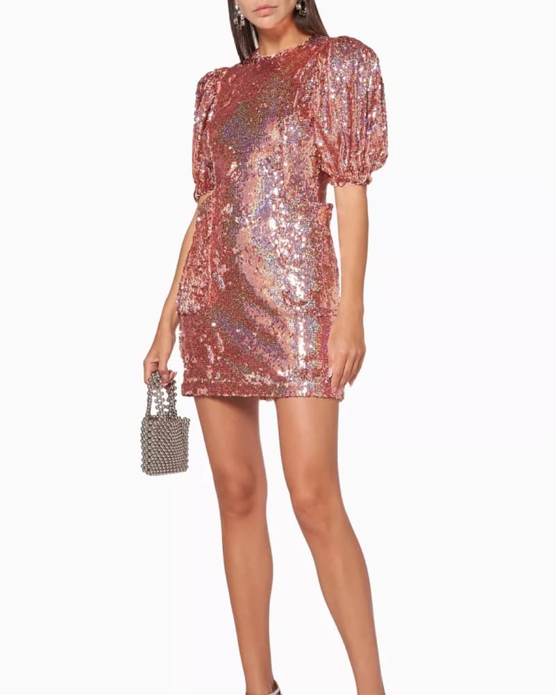 Rotate Birger Christensen Sequin Dress - Image 4