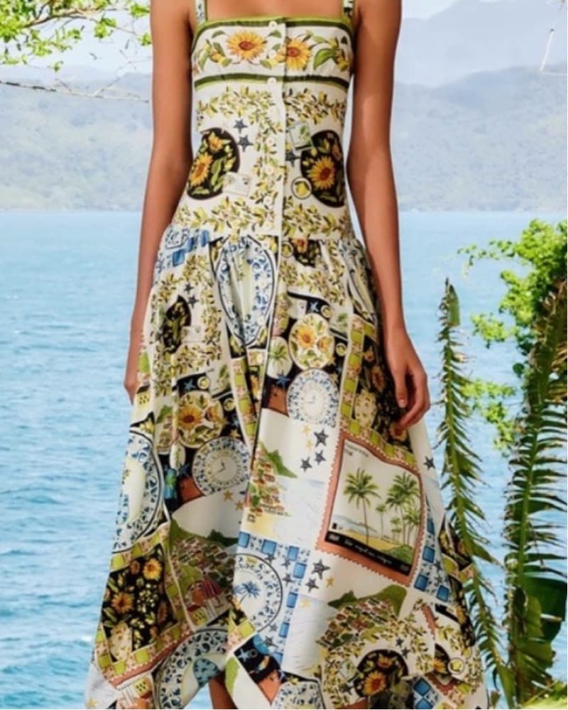 Farm Rio Pattern Dress - Image 3