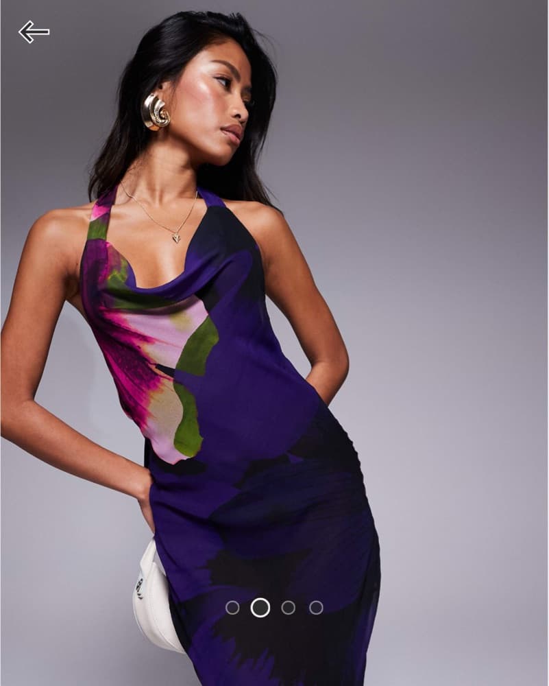 River Island Halterneck Floral Dress - Image 2