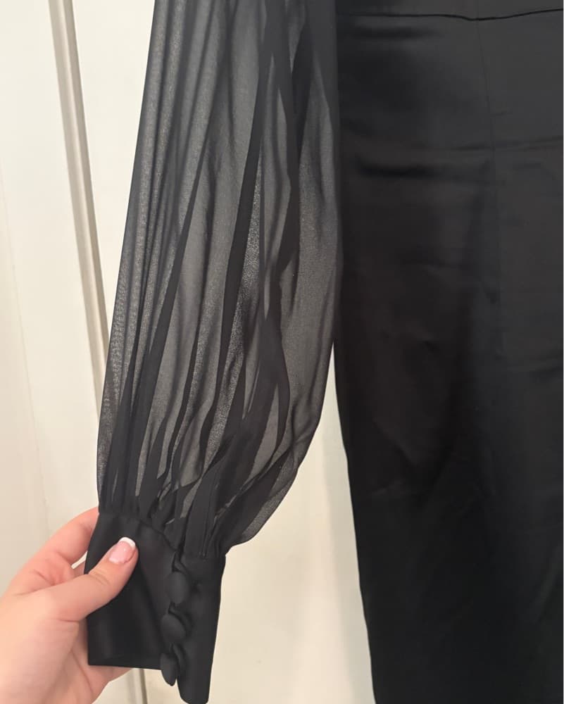 Adrianna Papell Black Midi Dress  - Image 2