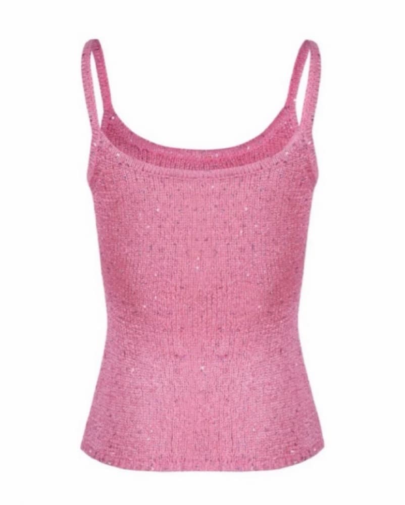 Shimmery Pink Sequin Camisole - Image 2