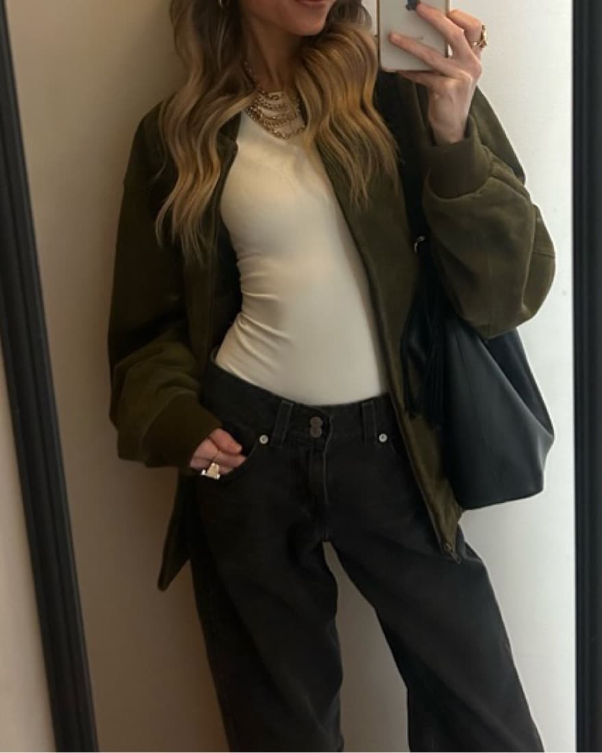 Vintage Suede Bomber  - Image 1