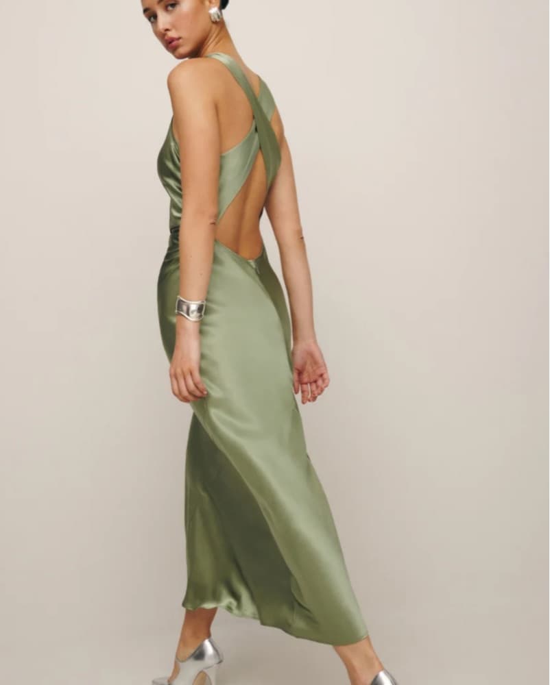 Reformation Casette Silk Dress - Image 2