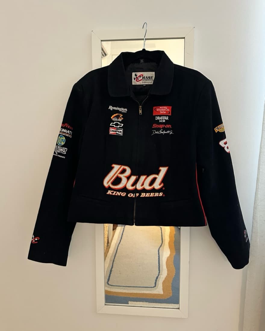 Vintage Patch Moto Jacket - Image 3