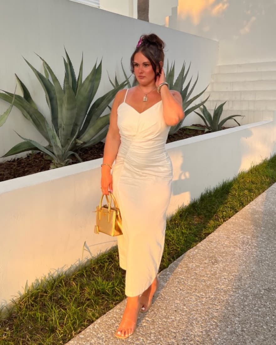 Zara Ruched Dress - Image 1