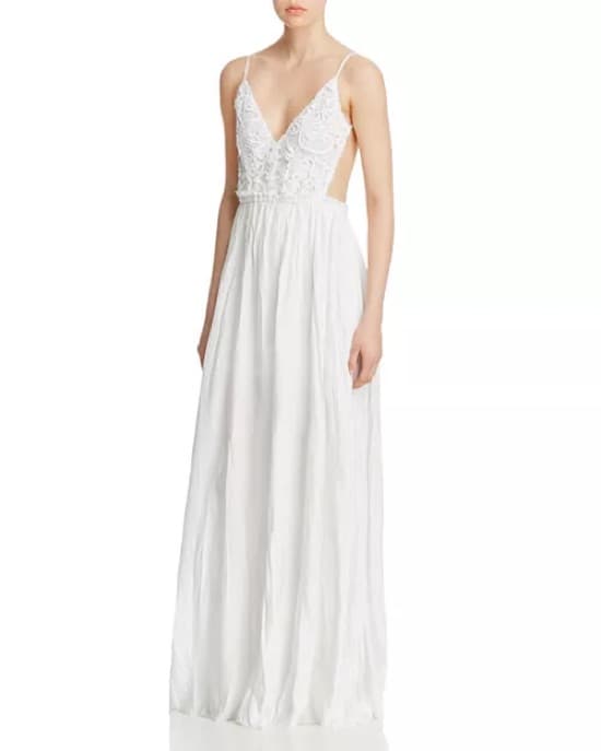 Open Back White Dress  - Image 2