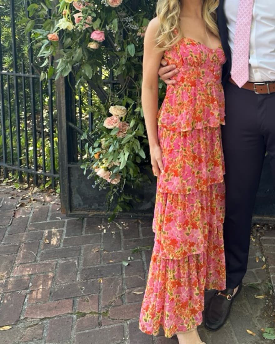 Floral Wedding Guest Dress - Image 1