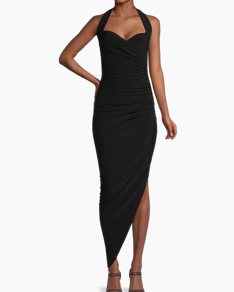 Halter Neck Maxi Dress - Image 1