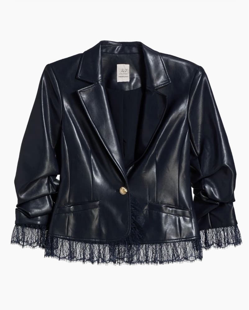 Le Petit Roxie Vegan Leather Blazer - Image 1