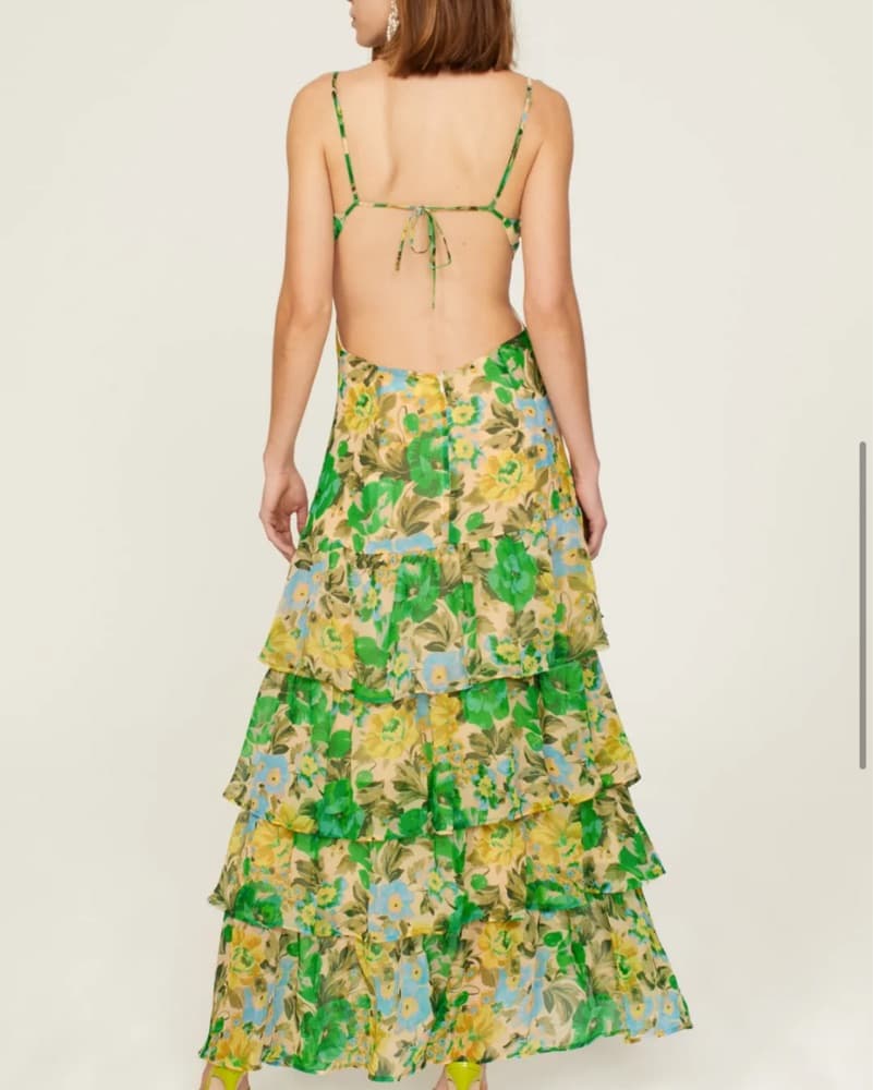 Vibrant Floral Maxi Dress - Image 4
