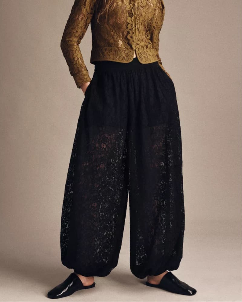 Zara Lace Black Balloon Pants  - Image 1