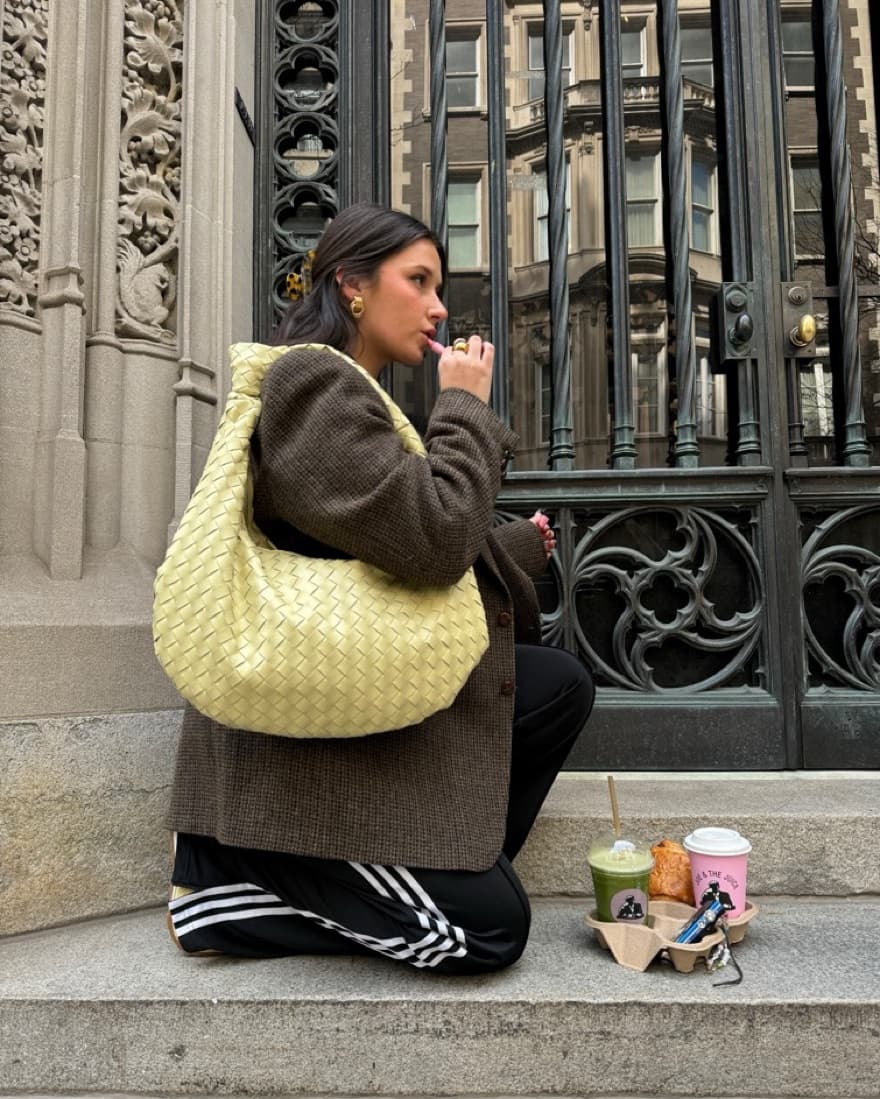 Butter Yellow Woven Bag - Image 1