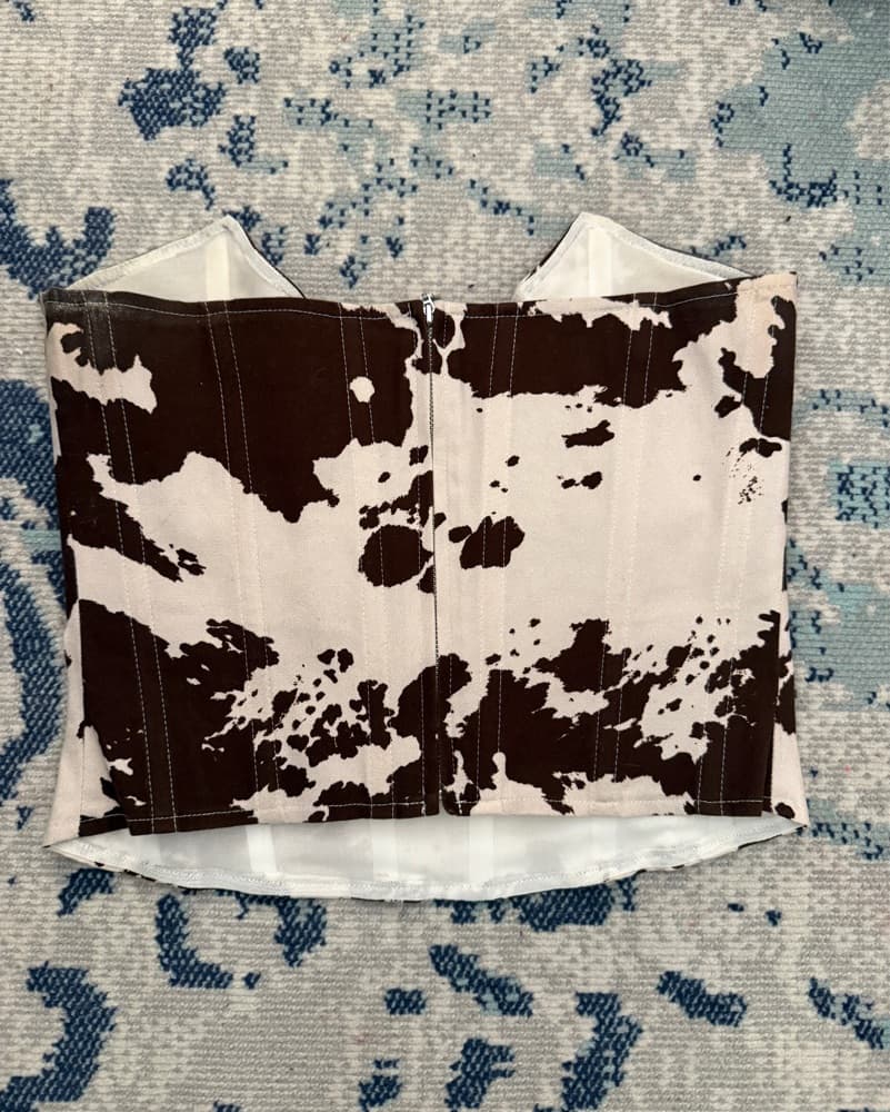 Miaou Cow Print Corset Top  - Image 5