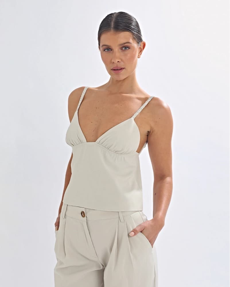 One Mile Naomi Top In Almond  - Image 4