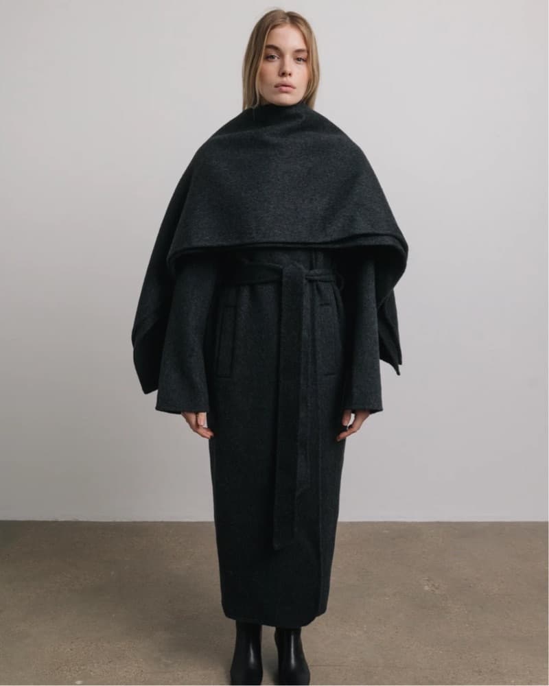 Wool Scarf Coat - Image 2