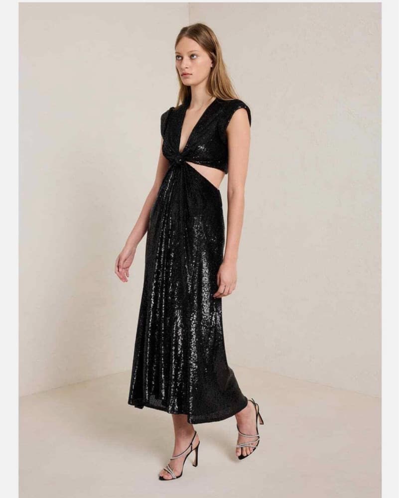 ALC Alexandria Dress In Black Sequin - Image 2