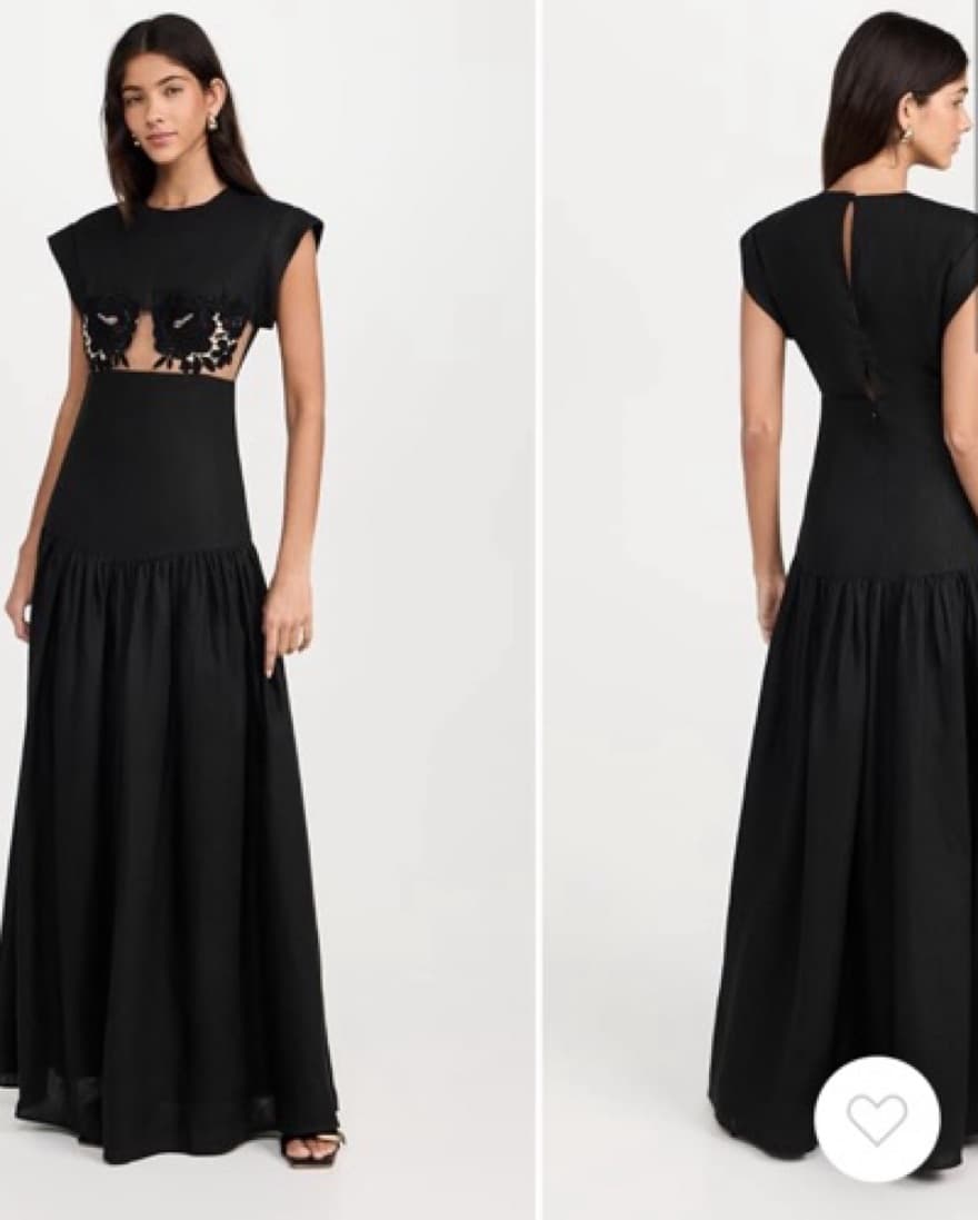 Silvia Tcherassi Hanane Dress Black Xs - Image 3