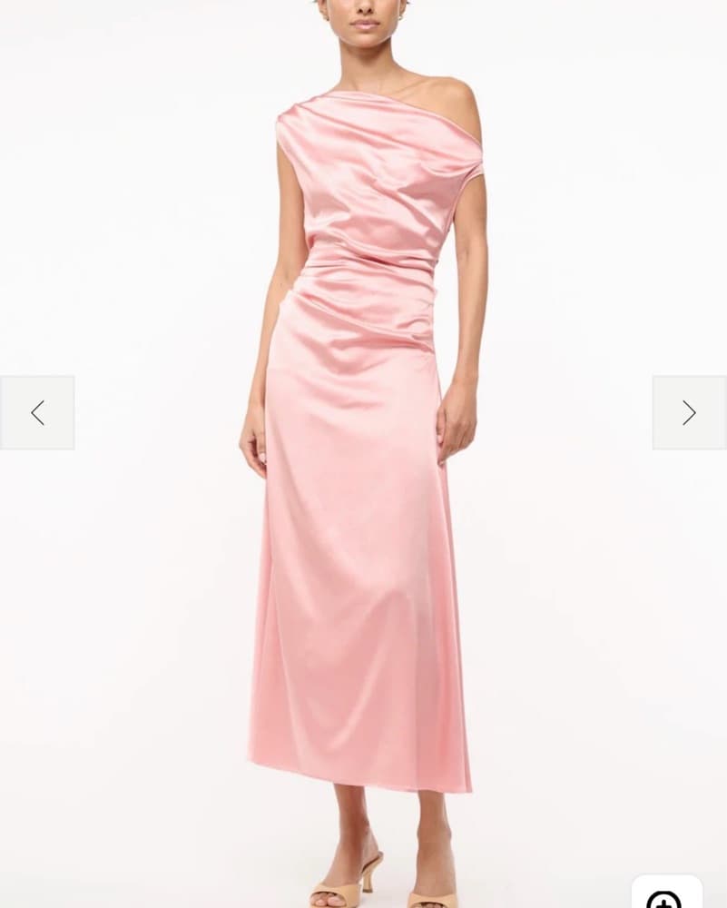 Staud Phare Dress In Rose Pink  - Image 1