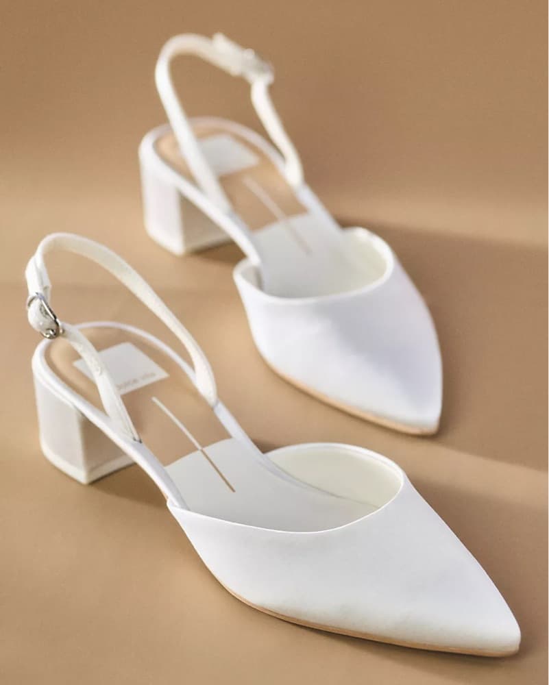 Dolce Vita Carel Satin Block Heels - Image 1