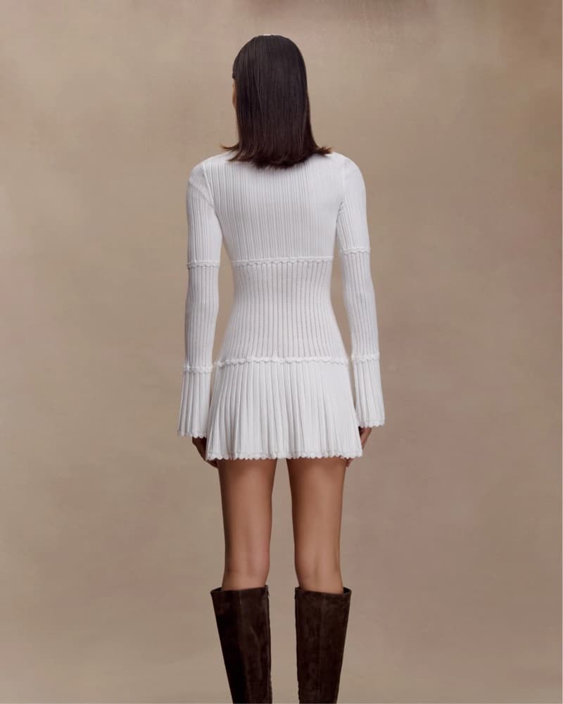 Meshki Knit Mini Dress - Image 3