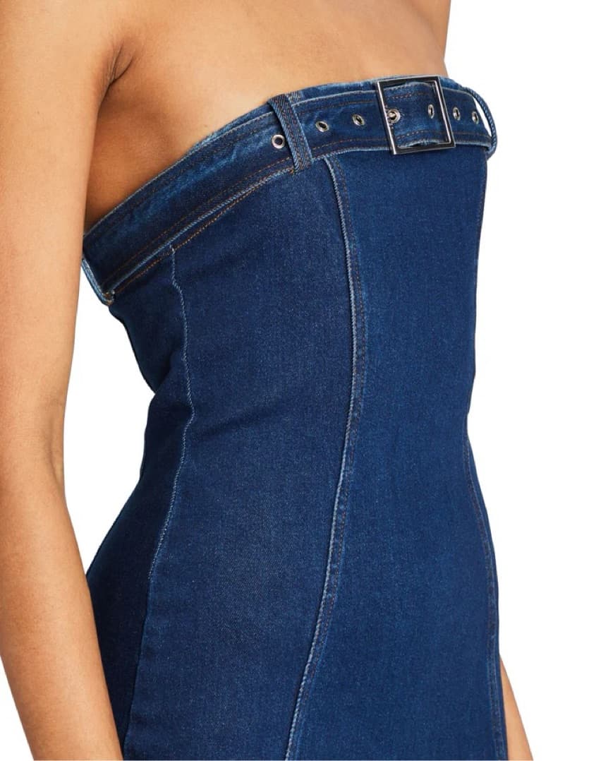 $450 Denim Maxi Dress - Image 2