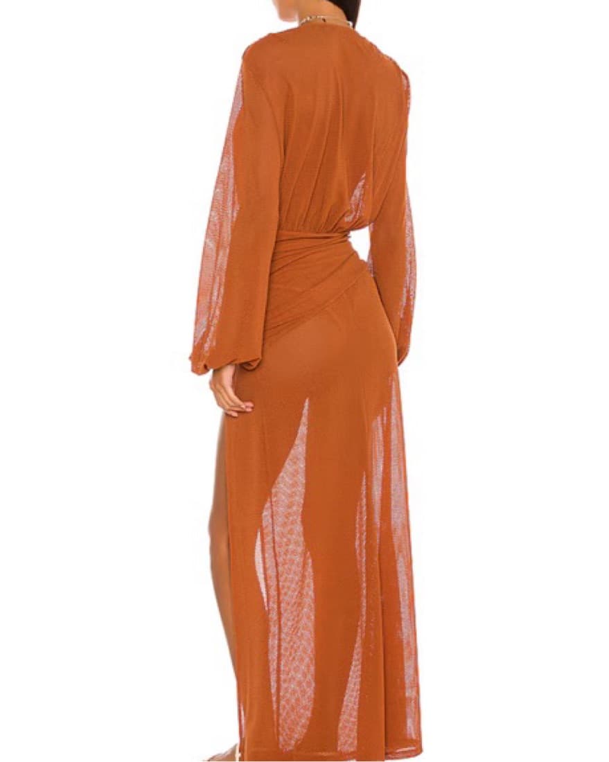 Camila Coelho Kimber Maxi Clay Dress XS - Image 4