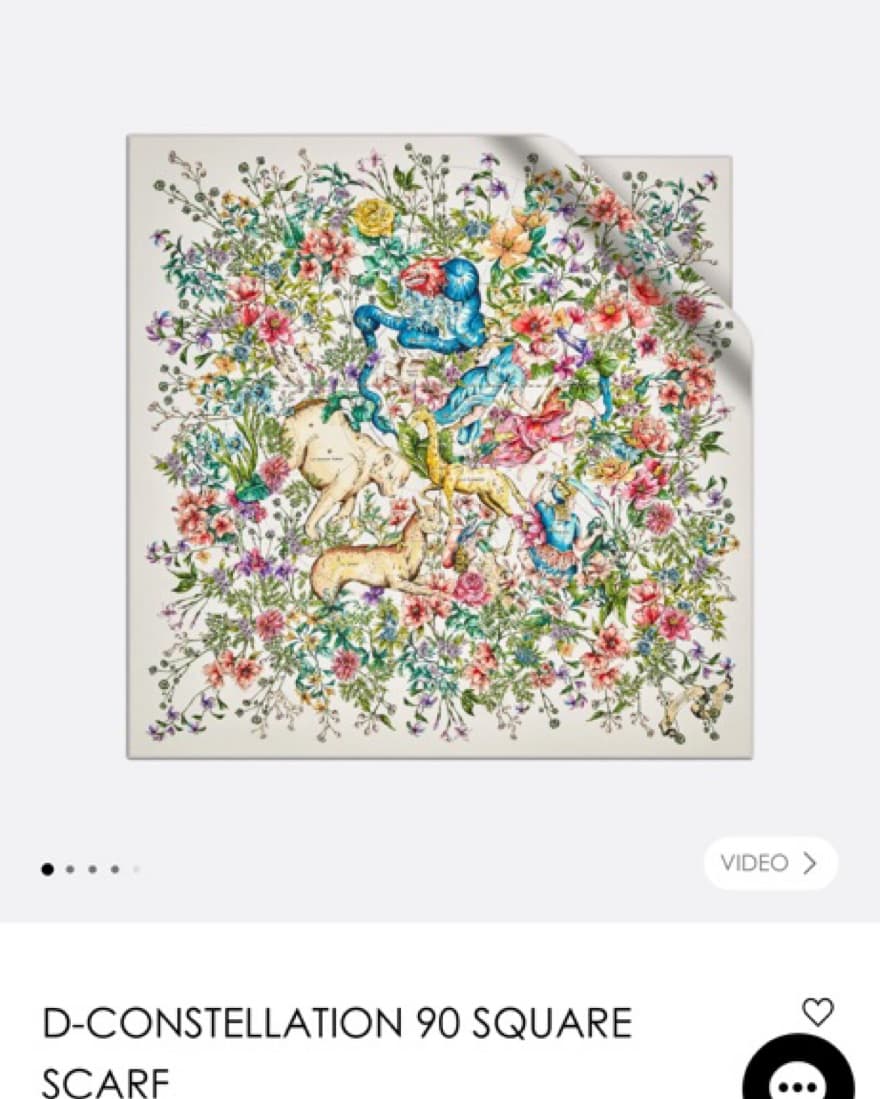 Dior CONSTELLATION 90 SQUARE SCARF - Image 4