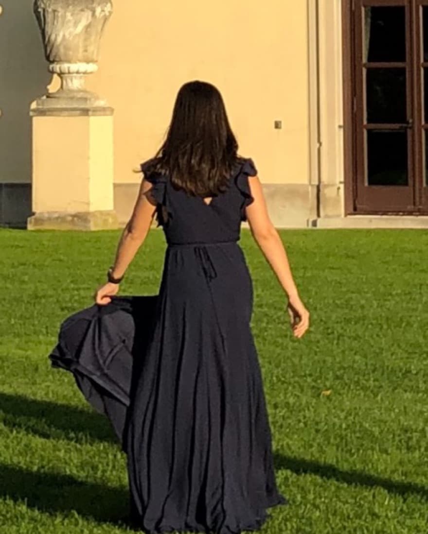 Stunning Navy Blue Gown  - Image 5
