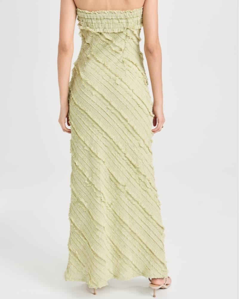 Endless Rose Strapless Ruffled Maxi Dres - Image 2