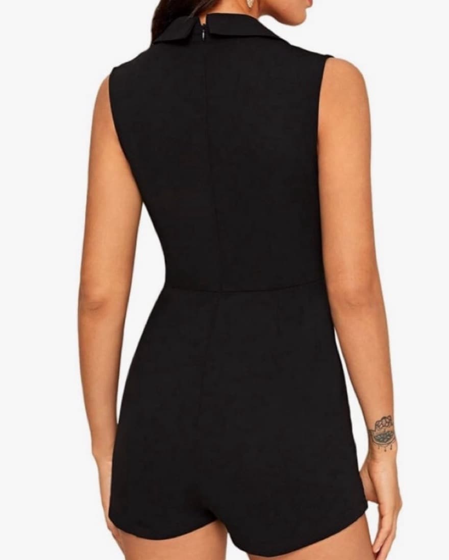 Black Blazer Romper - Image 3