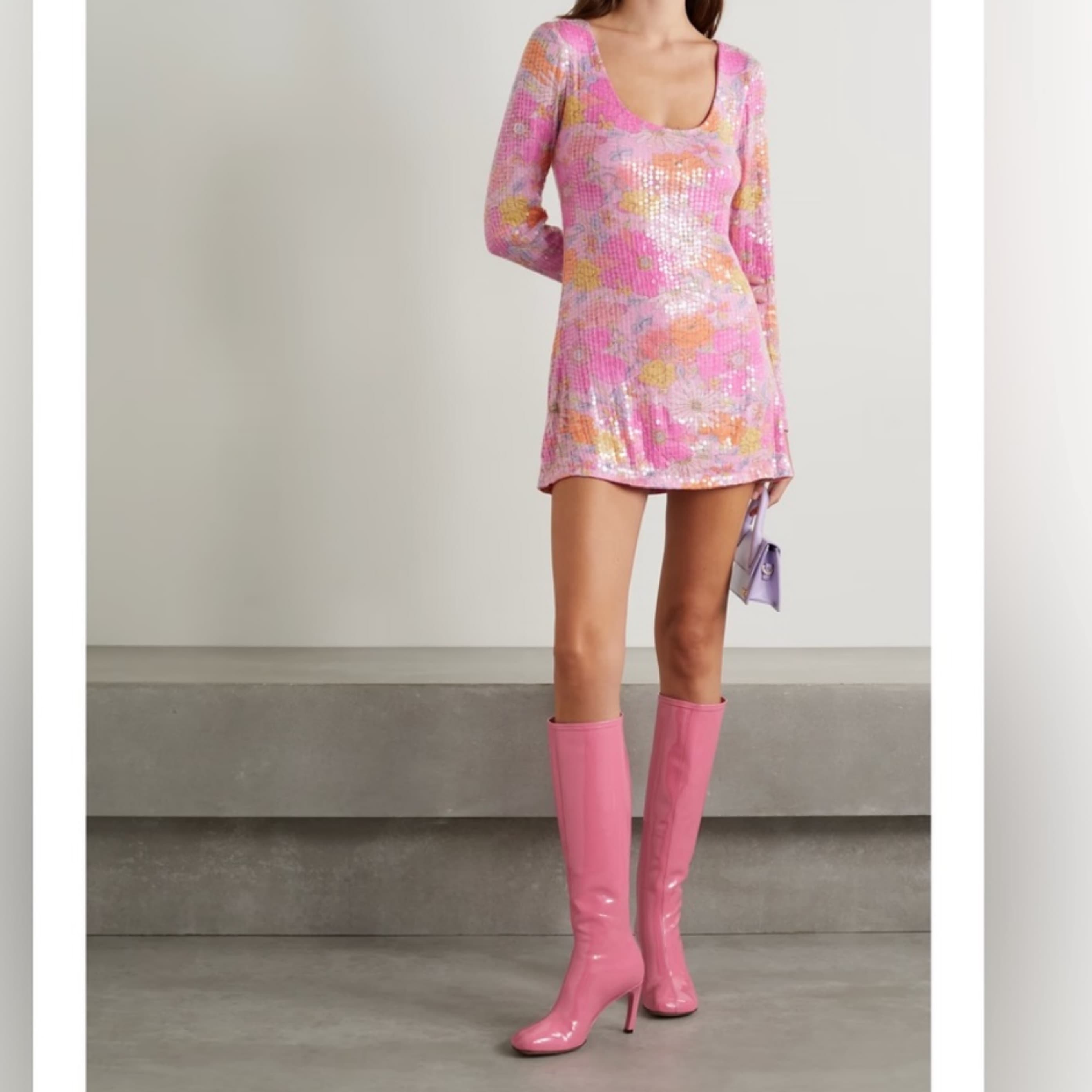 LoveShackFancy Sequin Mini Dress  - Image 1