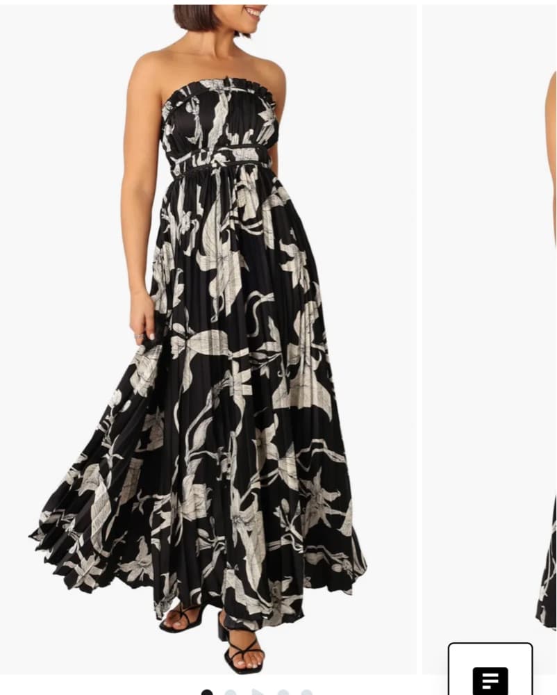 Pleated Flowy Dress - Image 1