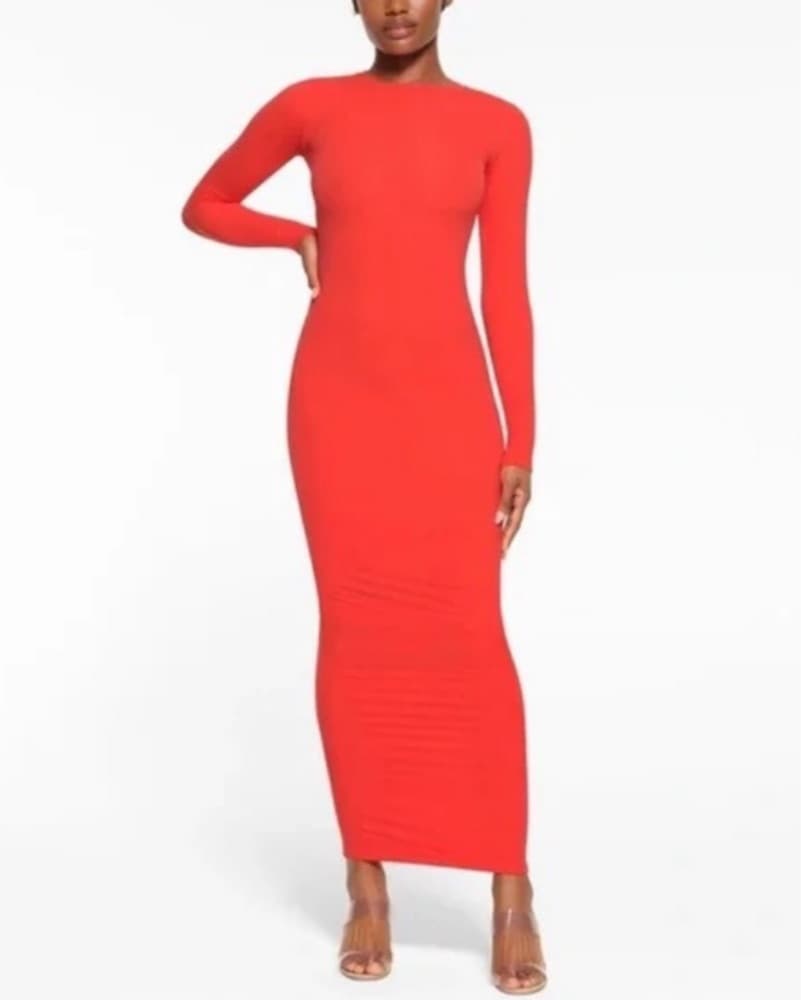 Skims Fits Everybody Long Sleeve Dress - Image 1