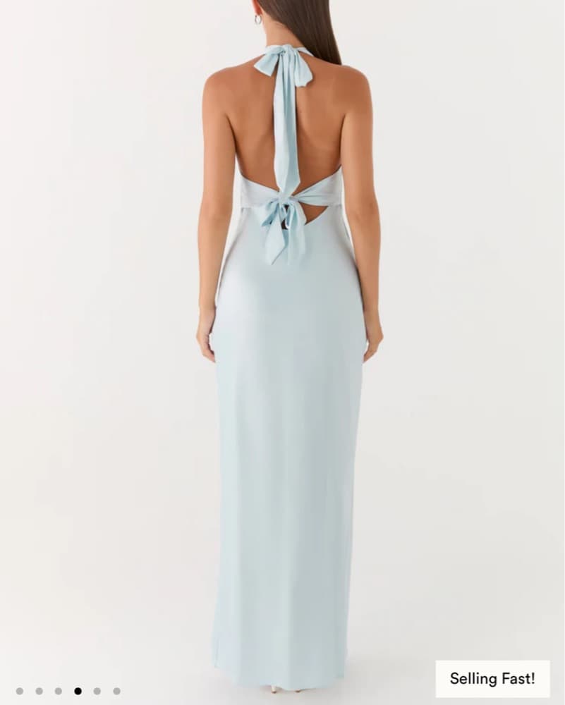 Blue Pepper Mayo Satin Dress - Image 3