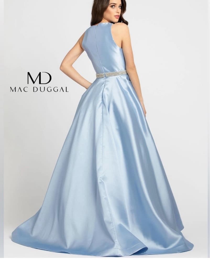 Mac Duggal Light Blue Gown - Image 3